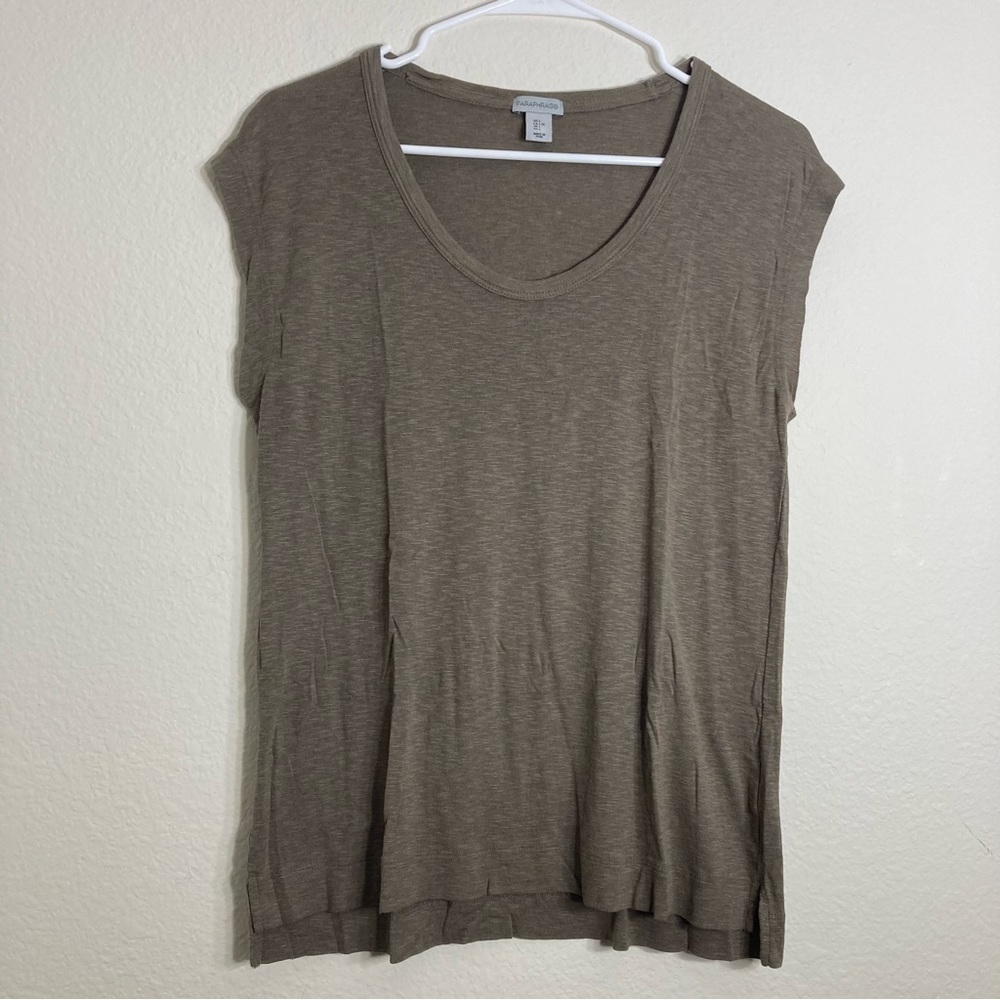 Paraphrase Casual Tee - Grey/Brown - Juniors Large